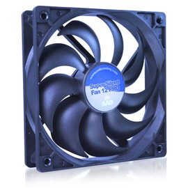 AAB Cooling Super Silent Fan 12 Pro - Silent and Efficient 120mm Fan with 4 Anti-vibration Pads | Computer Fan | Silent Fan | Airflow Fan | 12V
