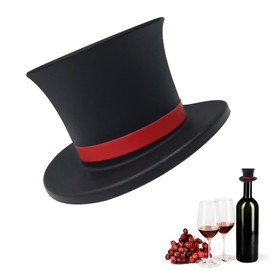 Hat Shaped Silicone Wine Bottle Stoppers – Funny Reusable Caps for Kitchen or Party