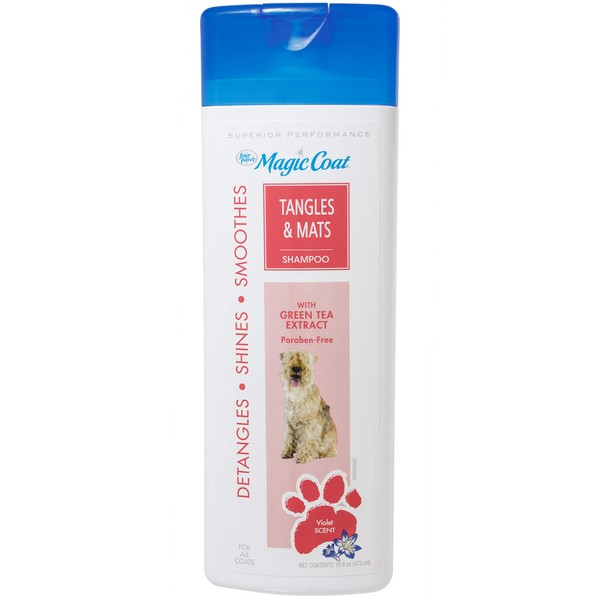 Four Paws Magic Coat Detangling Shampoo for Dogs Detangling Dog Shampoo 16 Ounces (1 Count)