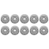 10Pcs Ball Bearing Stainless Steel Mute Rolling Skateboard Wheel Drive