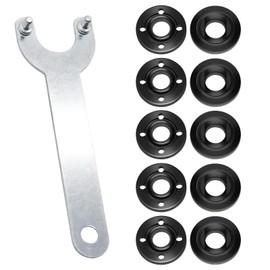 10 Angle Grinder Flange Nuts&1 Angle Grinder Key, Angle Grinder Locking Nuts, Angle Grinder Spanner Wrench Flange Nuts Compatible with Milwaukee Makita Bosch 4.5" 5" 5/8-11 Angle Grinder Attachments