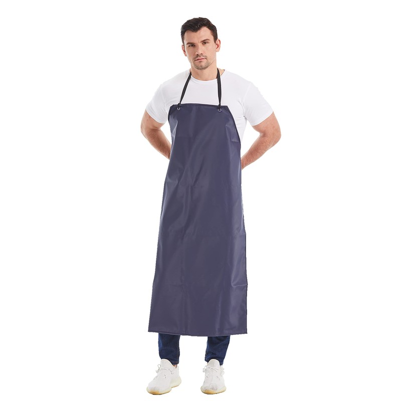 Nanxson Men's Waterproof Apron Industrial Work Apron Bib Apron PVC