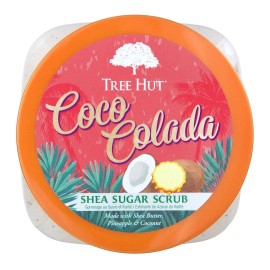 Tree Hut Sugar Body Scrub Coco Colada Ultra Hydrating Exfo 18 OZ(Pack Of 2 Jars)
