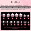 NOVO OVO Ombre French Tip Press on Toe Nail Tips,