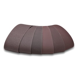 Red Label Abrasives 4 X 36 Inch Aluminum Oxide Premium Quality Metal Sanding Belts 80, 120, 180, 220, 320, 400 Grits, 6 Pack Assortment