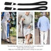 JIEYAO 6Pcs Walking Cane Wrist Strap Replacement, Black Elastic Trekking