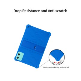 generic for ODEA A10 10 inch tablet Case,Soft Silicone Shockproof Kids Friendly for ODEA Android 14 2024 Tablet (BLUE)