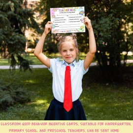 VGoghex 50PCS Teacher Mail Notices to Parents, Teacher Classroom Supplies, Mailing Letters, Positive Notices from Teachers to Parents