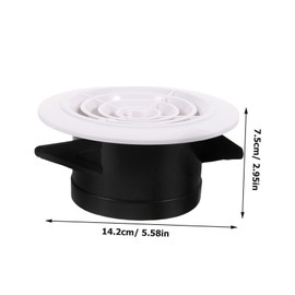 LABRIMP Adjustable Air Vent Cover for Central Air Conditioning Ventilation Replacement for Bathroom Kitchen Office Easy to Install Clean Reliable Exhaust