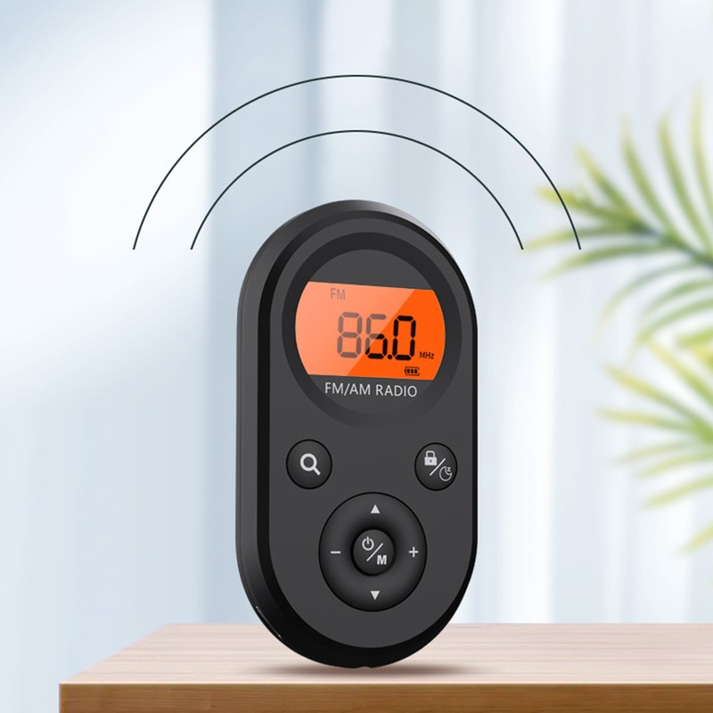 Pocket Radio Mini AM FM Radio Portable Rechargeable Radio for