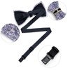 DiBanGu Rhinestone Bow Ties for Men Adjustable Sequin Diamond Pre-tied