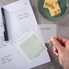 DiverseBee 50 Sheets Pastel Transparent Sticky Notes, 3x3” Clear Sticky