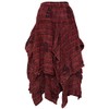Gheri Cotton 2 Layer Asymmetrical Elastic Waist Long Summer Skirt