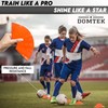 DOMTEK Footbal Cones Training for Kids – Stackable Flat Disc
