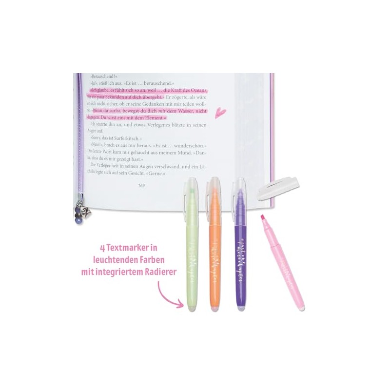 moses. Just one more chapter Highlighter Set of 4 Erasable