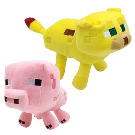 MIFKLMV Mine craf Pig Plush Toy,Cute TNT Simulation Game Plushies Stuffed Doll,Stuffed Animal Plush Toy ，Inspired by Video Game Theme Doll, Collectible Toy Gifts for Kids & Fans