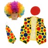 PMELCXD Complete Clown Accessories Set of 4 Includes Rainbow Clown