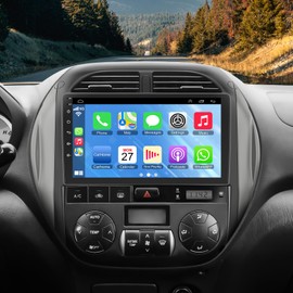 5GWiFi Upgrade Car Radio for Toyota RAV4 2003-2005, 4+64GB RAV4 Stereo Screen with Wireless Carplay & Android Auto Siri/Google Voice Control, Bluetooth 5.2 Hands Free SWC FM EQ Mirror Link