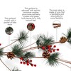 Ornativity Pine and Berries Garland - Pine Needles, Pinecone and