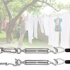 FVIEXE 10Pack M6 Turnbuckle Hook and Eye, Stainless Steel Cables