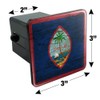 GRAPHICS & MORE Rustic Distressed Guam Flag Tow Trailer Hitch