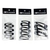 3-Piece Hair Clip Set: Large Snap Clips, Claw Clips & Square Snap Pins for Bangs & Stray Hairs Black Medium 3ea
