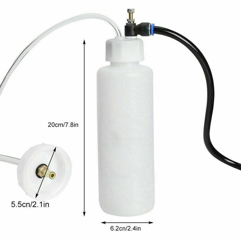 Car Brake Bleeding Clutch Fluid Bleeder Kit Vacuum Pump 500ml