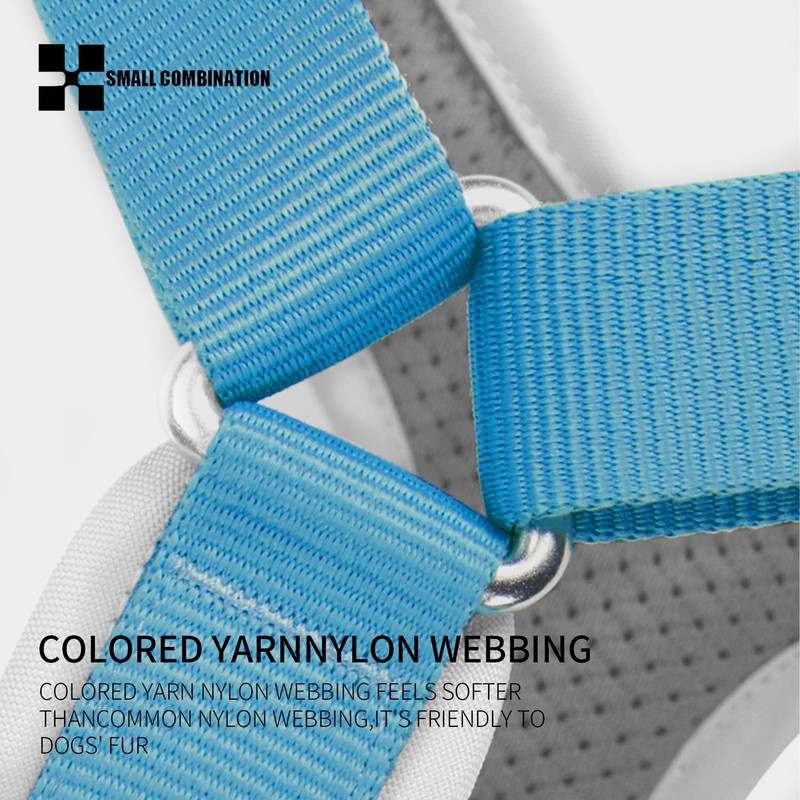 SMALL COMBINATION Dog Harness,Escape Proof Dog Harness,Adjustable Vest with Durable