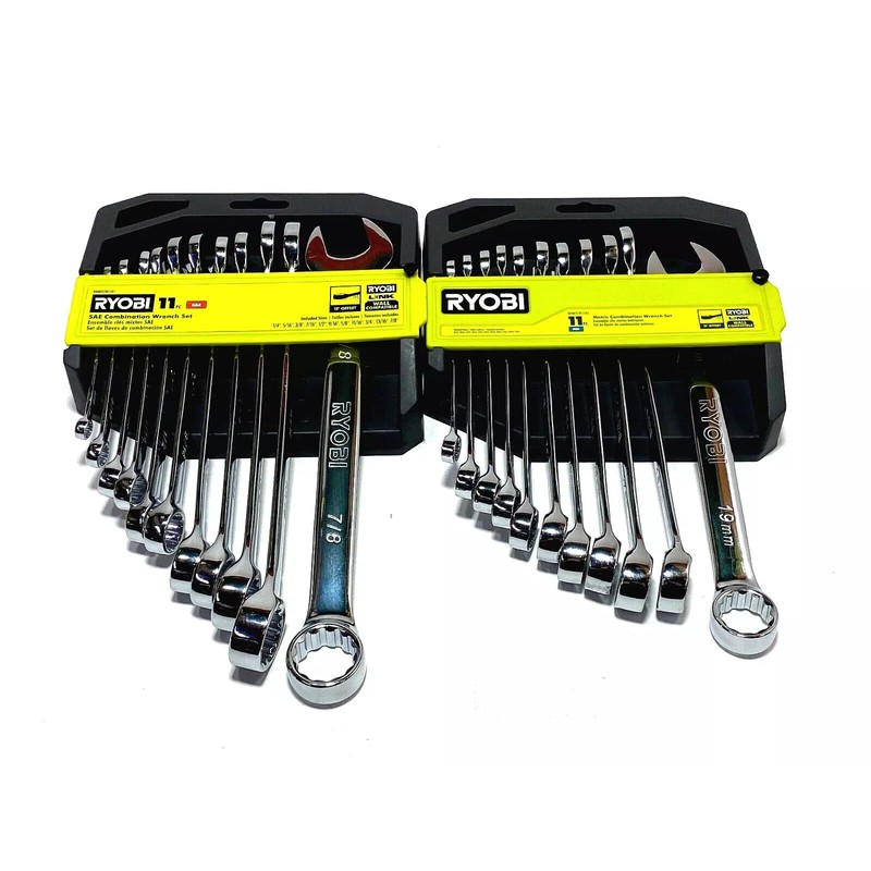RYOBI 22 PC. SAE & Metric Combination Wrench Set