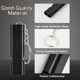 6 Stück Trillerpfeife, Trillerpfeifen Metall Notfallpfeife mit Schlüsselanhänger, Signalpfeife Trillerpfeife Laut Notfall, Schiedsrichter Outdoor Notfall Survival Pfeife für Camping Wandern Jagen