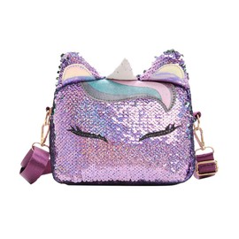 KESYOO Womens Zipper Wallet Reversible Crossbody Purse Mermaid Glitter Sequin Shoulder Bag Shiny Satchel Tote Bling Handbag for Women Girl Women's Crossbody Handbags