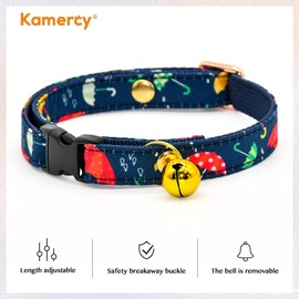 Umbrellas Cat Collar, Safety Breakaway Kitten Collar, XXS (6" - 10")