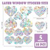 55pcs Window Decals for Bird Strikes, Decorative Window Clings for
