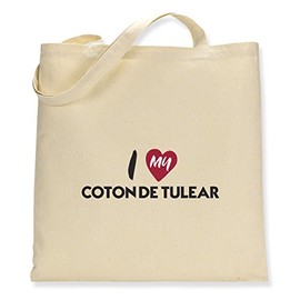 Make It Love It Sell It - I Love My Coton De Tulear - Canvas Tote Bag, Single Sided