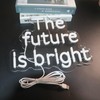 "The Future Is Bright" Neon Sign, Positive Quotes Decorative Neon