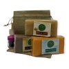 Pack x3 Jabón Artesanal HARAVERI 100g Baba Caracol Papaya Caléndula