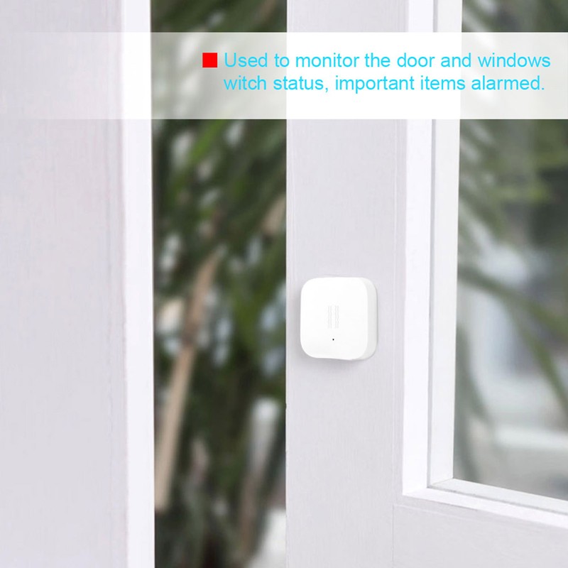 Smart Vibration Sensor ZigBee Shock Sensor for Home Safety White