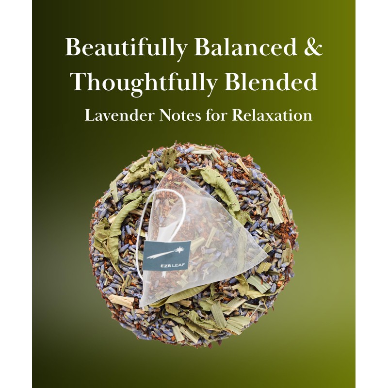 EZR Leaf Lemon Verbena Herbal Tea Caffeine-Free Decaf Relaxing Blend