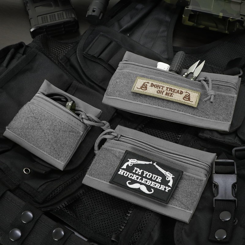 Qavctw Pack of 3 Tactical Admin Bag with Hook and