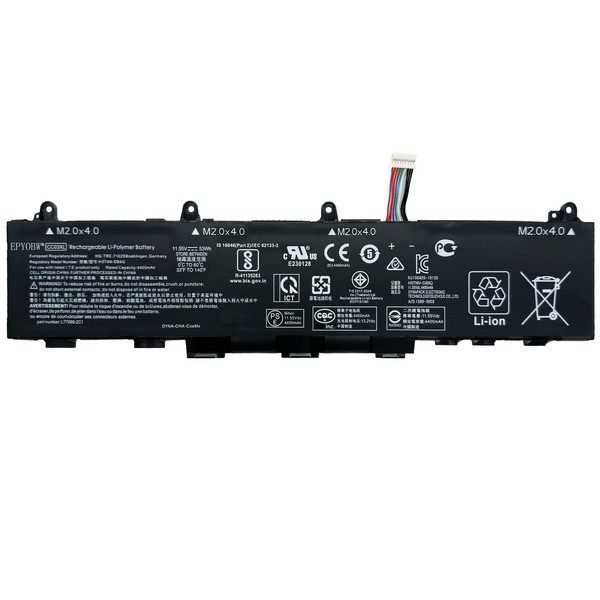 EPYOBW CC03XL Laptop Battery 53Wh Compatible with HP ZBook Firefly
