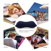 Boolavard Blue Tibetan Outdoor Inflatable Pillow Double Sided Soft Sleep