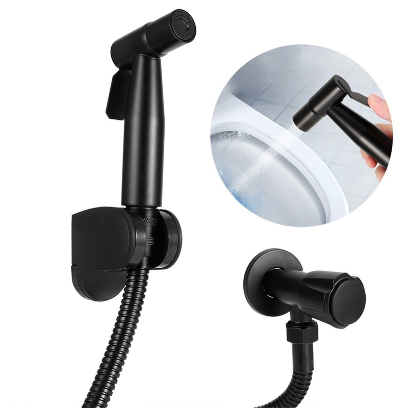G1/2 Thread Bidet Sprayer Set Stainless Steel Bathroom Toilet Bidet