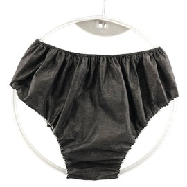 Paquete de 40 ropa interior desechable no tejida para hombres y mujeres, color negro, talla única, adecuado para llevar hasta 80 kg, adecuado para viajes, spa, hospital, camping, gimnasio, etc