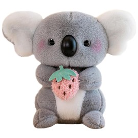 OVYALCJ Koala Plush Toys - Soft Cuddly Cartoon Koala Plushie Stuffed Doll for Boys & Girls - Christmas & Birthday Gift - 23cm