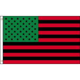 Afro American Flag 3x5 African American Black Lives Matter US USA Red Green