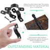 Keadic Black U-Clamps, Pipe Clamps for Indoor and Outdoor (25MM)