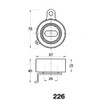 Japanparts BE-226 Riemenspanner, Zahnriemen