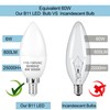 DIAMIAQ B11 LED Light Bulb E12 Candelabra Light Bulbs 5000K