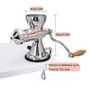 304 Stainless Steel Wheatgrass Juicer, Hand Crank Fruit Press for