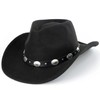 Kids Classic Wide-Brim Western Cowboy Hats Boys Girls Cowgirl Felt